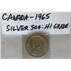 Image 2 : 1965 CND SILVER 50 CENT COIN