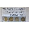 Image 2 : 4 X 1955-59-62-65 CND SILVER 10 CENT COINS