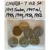 Image 1 : 7 X CND 5 CENT COINS