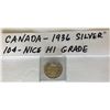 Image 1 : 1936 CND SILVER 10 CENT COIN