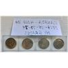 Image 2 : 4 X 1973-75-78-79 CND 10 CENT COINS