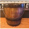 Image 1 : GR OF 2 COPPER POT & ANTIQUE WOODEN BUCKET