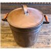 Image 3 : GR OF 2 COPPER POT & ANTIQUE WOODEN BUCKET