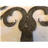 Image 2 : SET 250 YEAR OLD HINGES FROM THE FRIEDBERG CASTLE - GERMANY