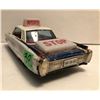 Image 3 : VINTAGE TIN FRICTION INTERPOL CAR WITH BATTERY OPERATED LIGHTS