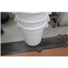 Image 2 : Qty 10 White Carlisle 341020 Commercial Condiment Storage Bins & Lids