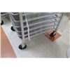 Image 3 : Rolling Commercial End Load Sheet Pan Rack w/ Multiple Pans & Plastic Cover