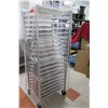 Image 2 : Rolling Commercial End Load Sheet Pan Rack w/ Multiple Pans & Plastic Cover