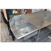 Image 2 : Commercial Sink w/ Steel Dry Rack, Undershelf & Faucet Rinse Spray Head 76Wx28Dx43H