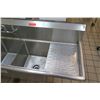 Image 2 : Turbo Air 3-Basin Sink w/ 2 Side Drain Boards TSCS-3-23 (72"W x 20.5"D x 39"H)