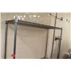 Image 8 : Qty 4 Stainless Steel Mesh Rolling Shelving Units