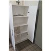 Image 2 : Tall White 2-Door Storage Cabinet w/ Shelves 32"W x 17"D x 65"H