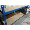 Image 2 : Blue Metal 3-Tier Adjustable Shelving Unit 69" W x 84" H x 30" D (contents not included)