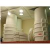 Image 1 : Qty 20 White Heavy Plastic Commercial Stacking Storage Bins & Lids