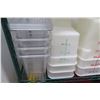 Image 8 : Contents of Shelf: Primo Popcorn Mugs, Plastic Containers, Mixing Bowls etc