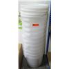 Image 1 : Qty 10 White Round Commercial Bucket Storage Bins & 10 Lids