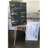 Image 1 : Wood 3 Leg Easel w/ Blackboard & White Dry Erase Board