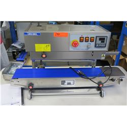 Continuous Horizontal Band Sealer CBS-880e & Conveying Table