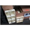 Image 2 : Qty 4 Boxes Wooden Rectangle Containers - 4-6-8 Compartments