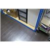 Image 2 : Blue Metal Adjustable Shelving Unit (contents not included) 69"W x 30"D x 84"H