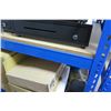 Image 3 : Blue Metal Adjustable Shelving Unit (contents not included) 69"W x 30"D x 84"H
