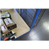 Image 2 : Blue Metal Adjustable Shelving Unit (contents not included) 69"W x 30"D x 84"H