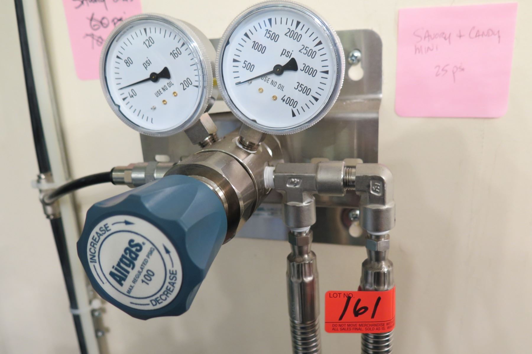 Airgas Max Regulated PSIG 100 Single Stage Gas Regulator