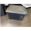 Image 2 : Large Lot of Black Storage Containers