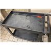 Image 2 : Rubberized Rolling Utility Cart w/ Undershelf