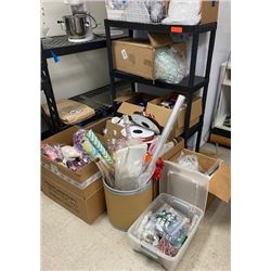 Large Lot of Gift Boxes, Ribbons, Decorative Fill & Accents, Cellophane Wrapping Materials, etc