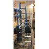 Image 1 : 1 Werner 8-ft Ladder and 2 Small Rubbermaid Step Stools (Rolling Ladder in Background Not Included)