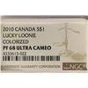 Image 3 : 2010 CANADA SILVER DOLLAR LUCKY LOONIE COLORIZED
