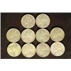 Image 1 : 10 35% SILVER JEFFERSON WAR NICKELS