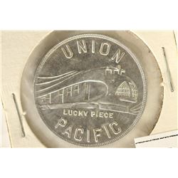 UNION PACIFIC TRAIN ALUMINUM TOKEN