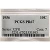 Image 3 : 1956 SILVER ROOSEVELT DIME PCGS PR67