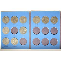 PARTIAL 1971-1978 EISENHOWER DOLLARS ALBUM