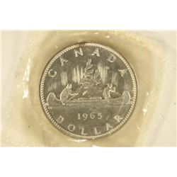 1965 CANADA SILVER DOLLAR BRILLIANT UNC