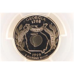 1999-S GEORGIA QUARTER PCGS PR69 DCAM