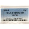 Image 3 : 1999-S GEORGIA QUARTER PCGS PR69 DCAM