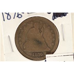 1876-CC SEATED LIBERTY QUARTER