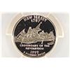 Image 1 : 1999-S NEW JERSEY SILVER QUARTER PCGS PR69 DCAM