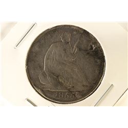 1855 SEATED LIBERTY HALF DOLLAR WITH ISSUES