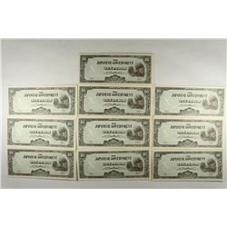 10 PIECES OF JAPANESE INVASION CURRENCY 10 PESOS