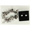 Image 1 : FRESH WATER PEARL BRACELET & EARRING SET