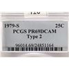 Image 3 : 1979-S TYPE 2 WASHINGTON QUARTER PCGS PR69 DCAM