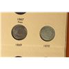 Image 2 : PARTIAL 1866-1883 SHIELD NICKEL ALBUM CONTAINS: