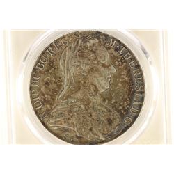 1780 SF AUSTRIA THALER RESTRIKE PCGS XF 45