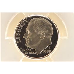 1999-S SILVER ROOSEVELT DIME PCGS PR69 DCAM