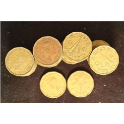 ROLL OF 40-1943 CANADA TOMBAC FIVE CENTS