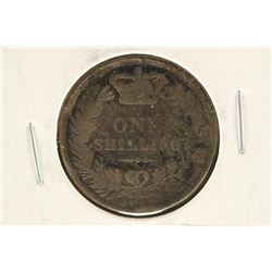 1883 BRITISH SILVER SHILLING .1682 OZ. ASW